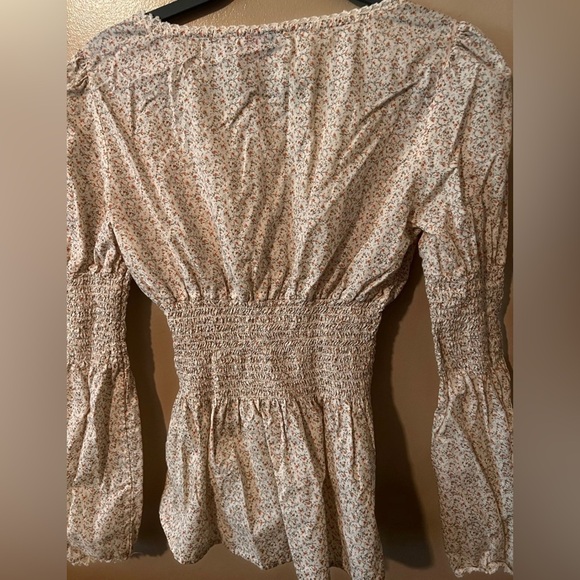 Girl krazy vintage y2k 90s 2000s boho floral smocked ruched fairy medium - Picture 4 of 5